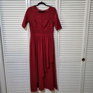 Bridesmaid Formal Maxi Dress With Sleeves